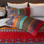 Ensemble de courtepointe pour grand lit Boho - Couvre-lit à rayures bohémien léger pour la décoration de la chambre à coucher - Comprend la courtepointe et les taies décoratives-2034450661