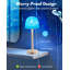 Lampe de douche - Lampe de salle de bain imperméable avec projecteur 16 couleurs Ocean Wave, lumière de douche rechargeable avec télécommande tactile, lumière sans fil