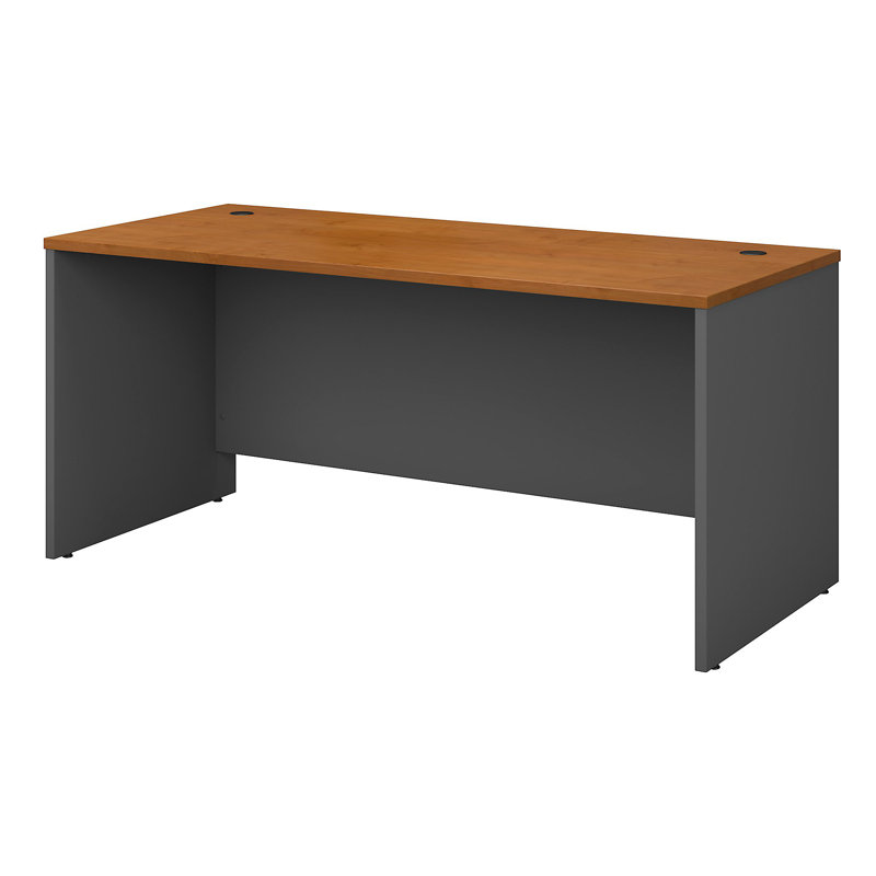 Coquille de bureau Bush Business Furniture Series C Elite, H 30 po x l 60 po x P 30 po, Cerisier naturel / gris graphite