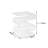 S-Curve End Table, Clear Acrylic Side Table for Living Room, Modern Accent Table-1112267882