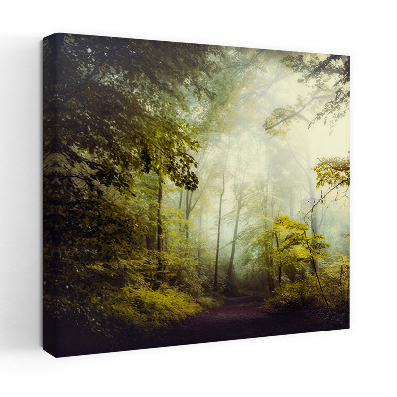 Glorious Woods, paysage contemporain abstrait, art naturel, H 18 po x l 18 po