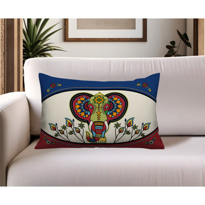 Oreiller rectangulaire intérieur / extérieur Indra Elephant