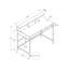 Bureau d'ordinateur 48 "avec tablettes de rangement pour bureau personnel - Design moderne gris / noir | Idée cadeau-1934457766