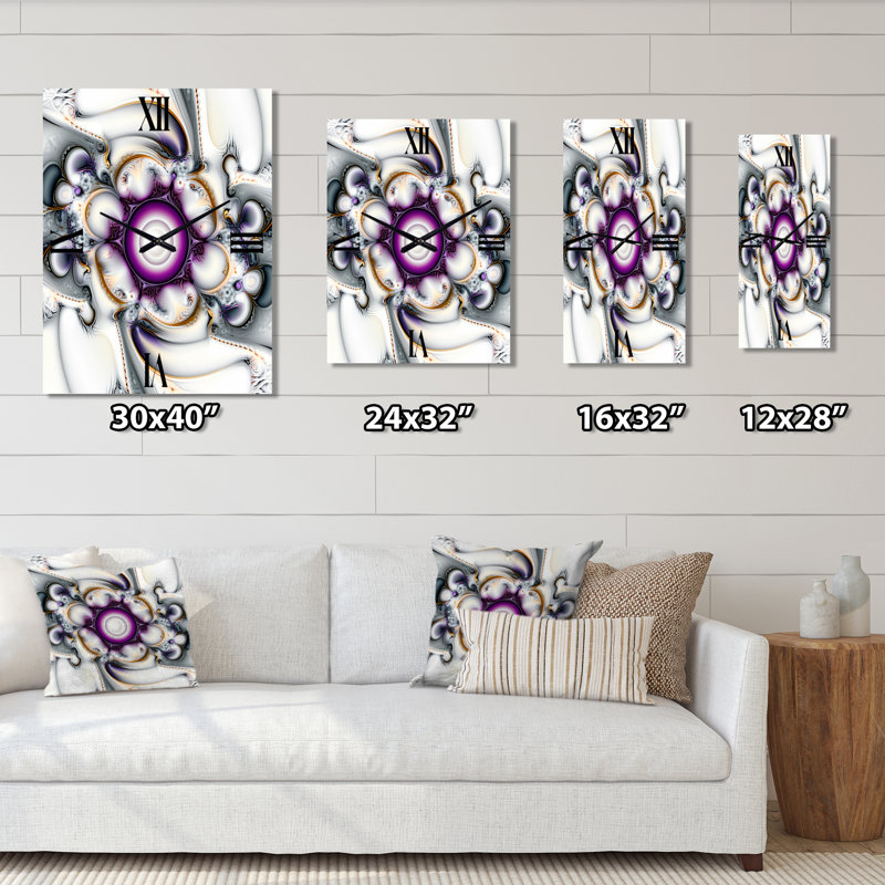 Horloge murale Fractal Journey - Fractals, H 32 po x l 24 po x P 1 po