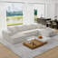 Canapé modulaire rembourré en chenille Modern-1876166137