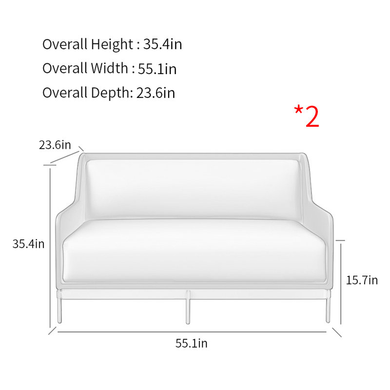 Banc de rangement Western Modern, Orange/beige