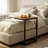 Gilsum C-Shaped End Table with Solid Wood Top and Steel Base-975562257-975562262