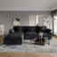 Canapé modulaire rembourré avec repose-pieds-110374989-110374990