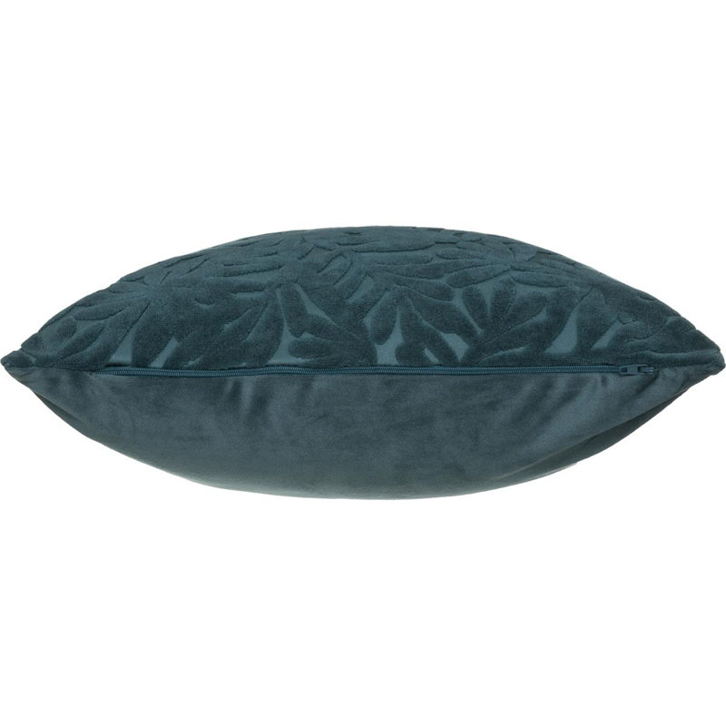Cumminsville Floral Square Cushion, Dark Blue
