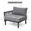 Ensemble de canapé modulaire d'extérieur pour patio -124914055