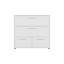 Ensemble de 2 petites commodes Kiruna, style minimaliste, mobilier de chambre à coucher grande capacité