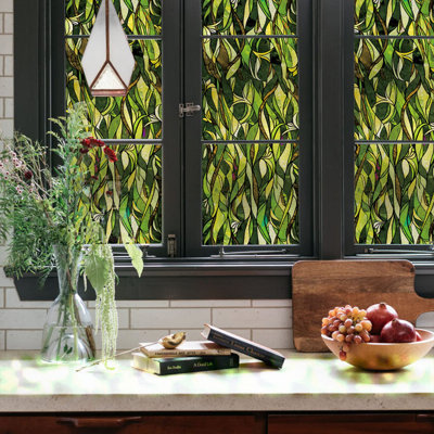 Plants & Flowers Non-Wall Damaging Window Decal