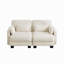 Canapé d'angle modulaire 2 places au design moderne et minimaliste capitonné, avec coussins d'assise épais et confortables, idéal pour le salon, la chambre et l'appartement. Revêtement en chenille.-1270429427