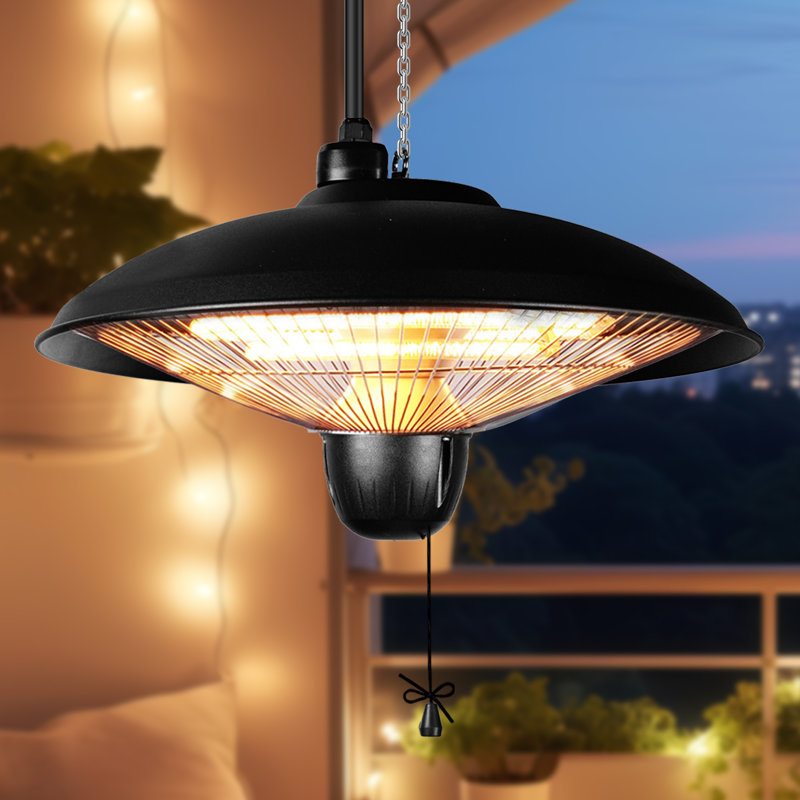 Chauffe-terrasse électrique suspendu 1500Watt