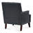 Faux Leather Accent Chair