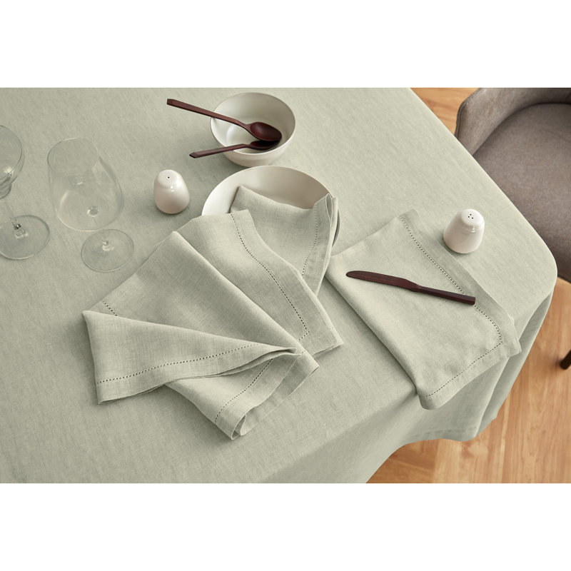 Sonoma - 100% Pure Linen Tablecloth (Prewashed), 120" x 70", Sage