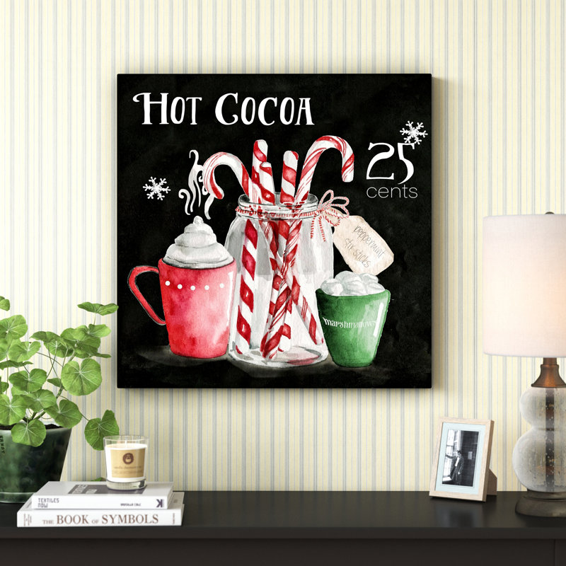 Craie cacao - reproduction sur toile tendue, H 24 po x l 24 po x P 1 po