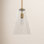 Evanne Single Light Glass Dimmable Pendant