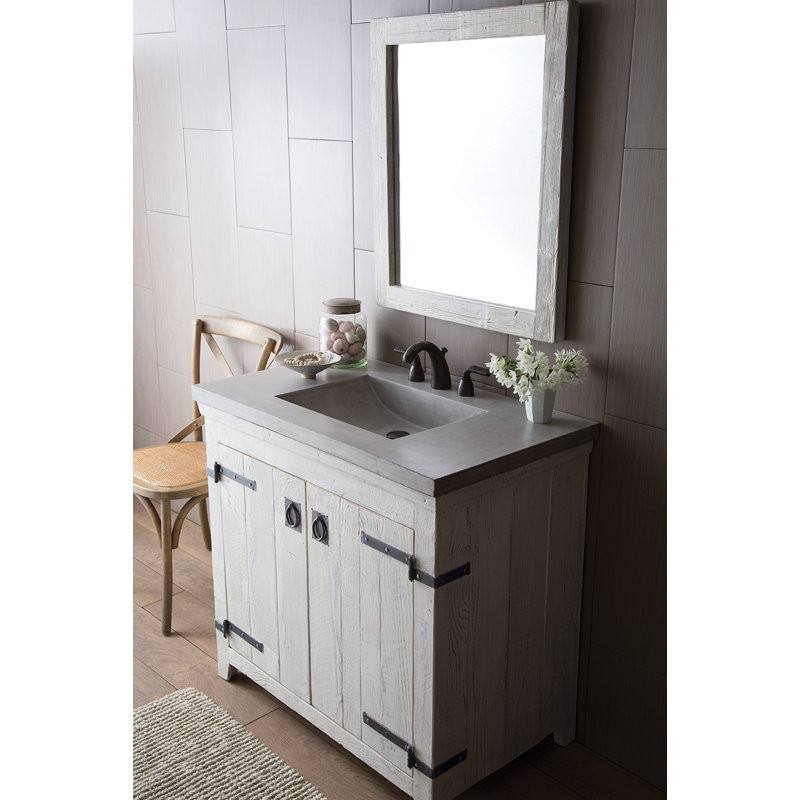 Americana 36.5" Palomar Whitewash Vanity Set