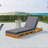 LOUNGE CHAISE SET, ACACIA SOLID WOOD WITH LOUNGE CUSHION (CREAM & TRIPLE FOLD) - MATCHING DARK GREY VERSION AVAILABLE-1624708414