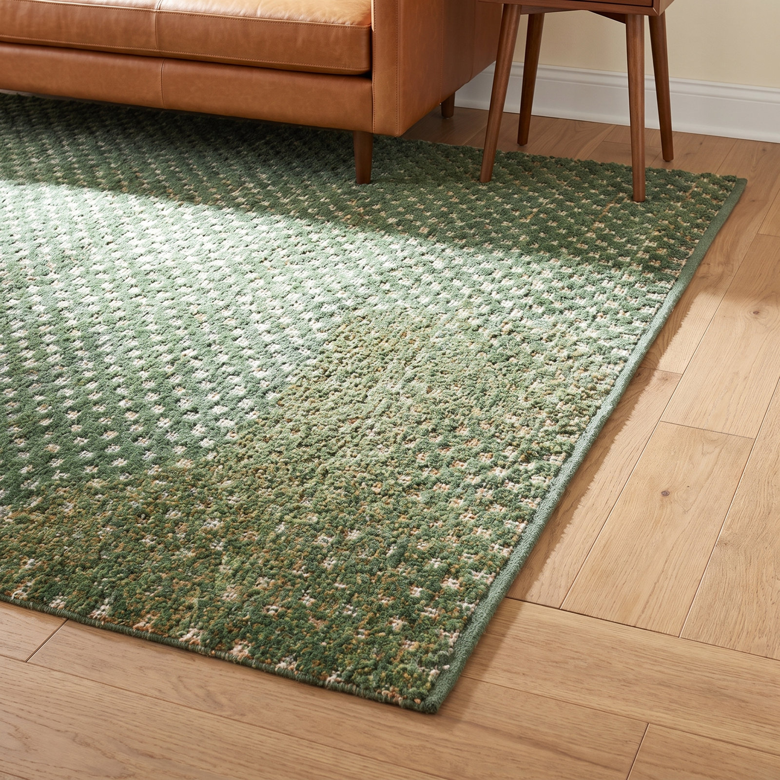 Bovina Woodland Moss Hand-Loomed Jute Rug