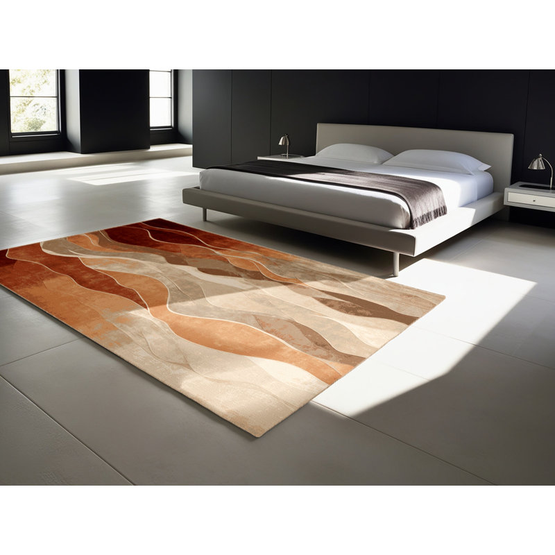 Fluid Serenity Rug, Square 5'