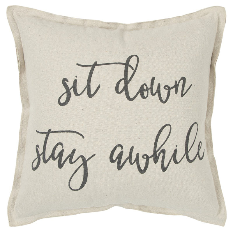 Coussin décoratif gris crème
