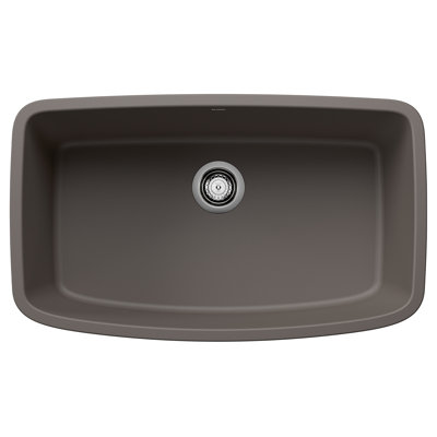 Valea SILGRANIT 32" Super Single Undermount Kitchen Sink - Volcano Gray