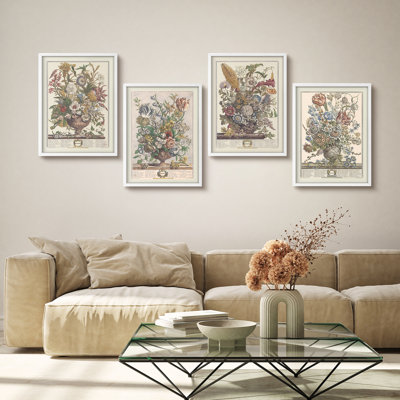 Wildflowers Bouquets In The Vase Floral Modern Artwork Framed Prints Poster Bathroom Small Wall Art