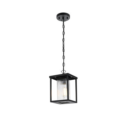 Ohler 7 inch Outdoor Pendant in Black 7 inch Outdoor Pendant in Black