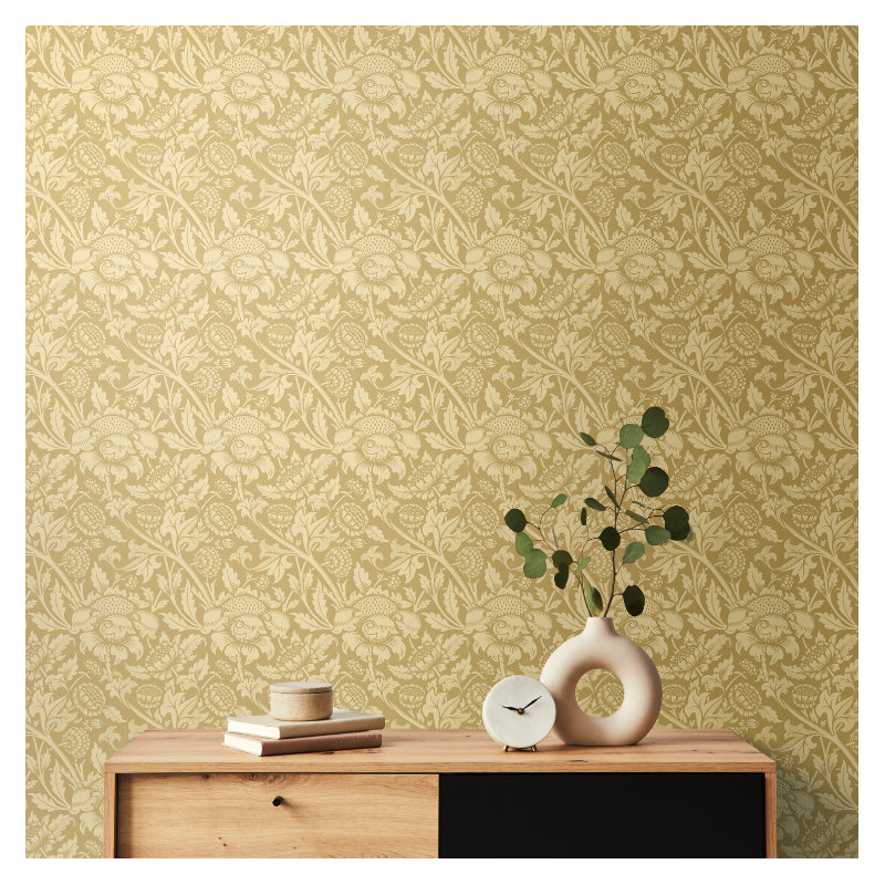 Cipriano 10m x 50cm Matte Wallpaper Roll, Beige