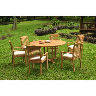 Fredson Outdoor 3 - Piece Teak Bistro Set