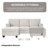 86'' L Shaped Couch with Armrest Organizer, Movable Ottoman, and Thick Cushions for Maximum Comfort and Storage-82139517