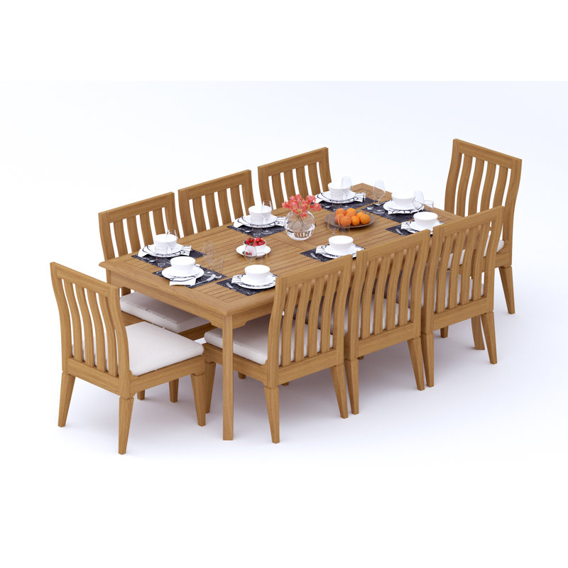 Ensemble repas extérieur pour 8 personnes Caranas