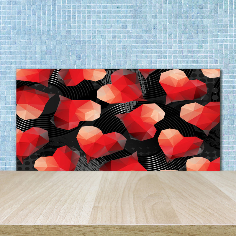 50cm W x 100cm L Glass Peel and Stick Panel