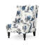 Fauteuil à oreilles en polyester de 28 po de largeur Syrianna