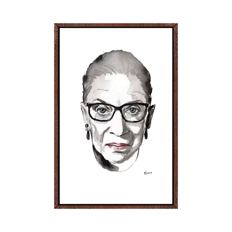 RBG 1 Piece Painting on Canvas, 101.6 cm H x 66.04 cm W, Classic Wood Framed Canvas