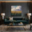 Art mural sur toile gris «USA State Iowa»