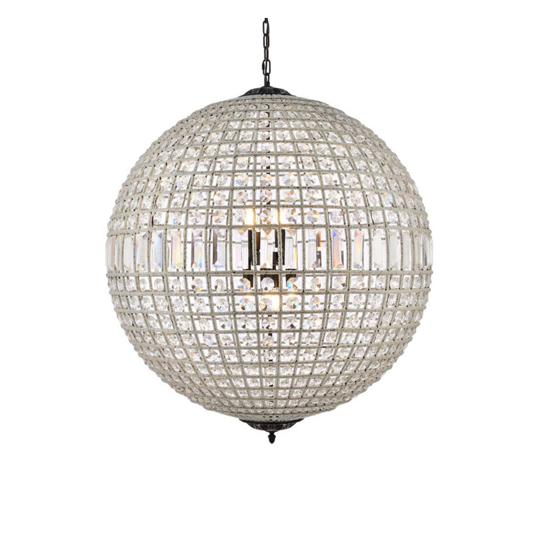 Lustre 8 lumières Rola, Bronze foncé