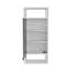 Pharmacie, 1 porte, 5 tablettes, 1 miroir, blanc