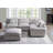 Upholstered 5 Piece Sectional Sofa Cloud Couch With Movable Ottoman-1996525938