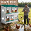 Boîte de nidification pour poulets avec trous de ventilation, boîte en métal pour poules et canards, boîte de collecte facile