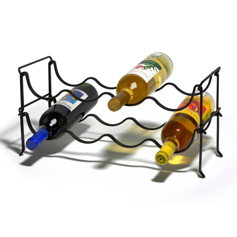 Tabletop Wine Bottle Rack in Black