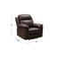 Ensemble de salon inclinable en cuir véritable 3 pièces Arashel-262527787