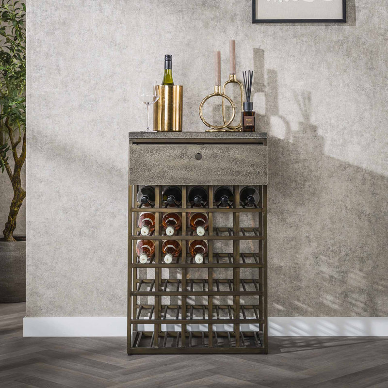 Fero Floor Wine Bottle Rack Grey
