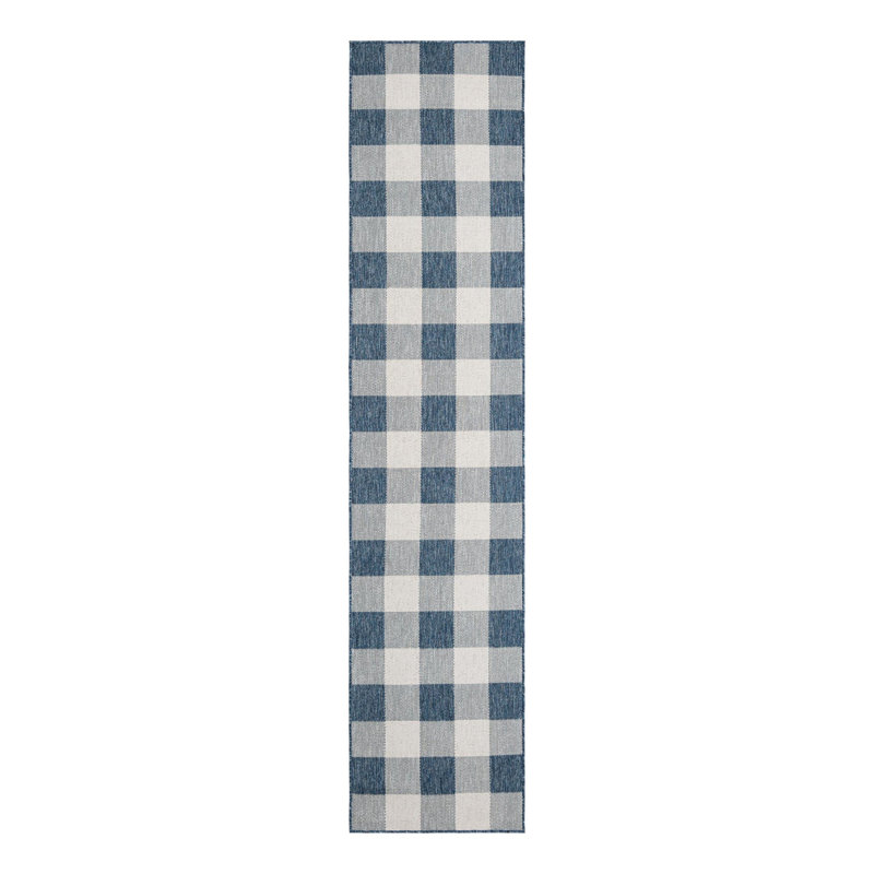 Tapis intérieur / extérieur Talih, Tapis de couloir 2 pi 7 po x 12 pi