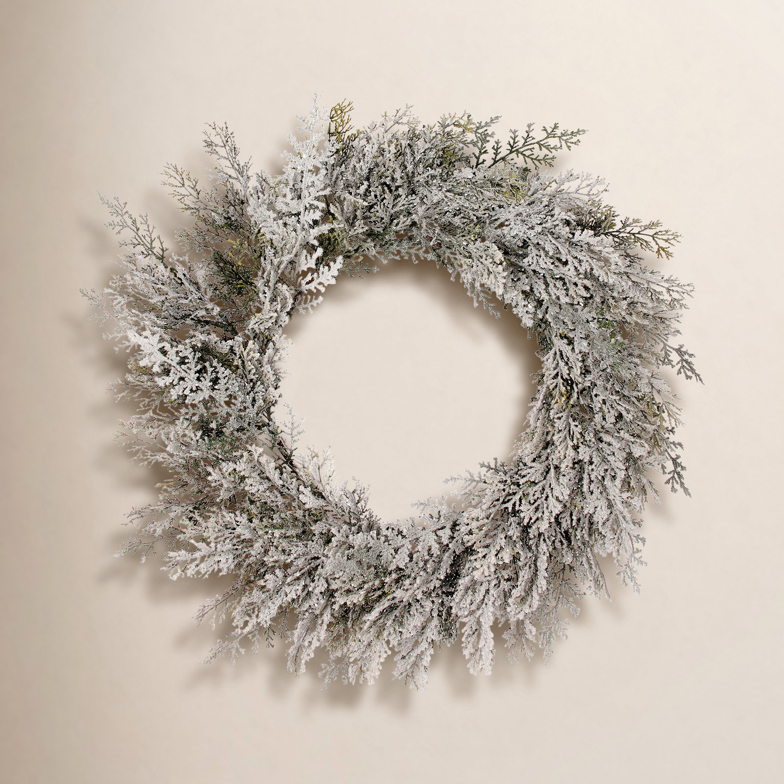 24'' Faux Cedar Wreath