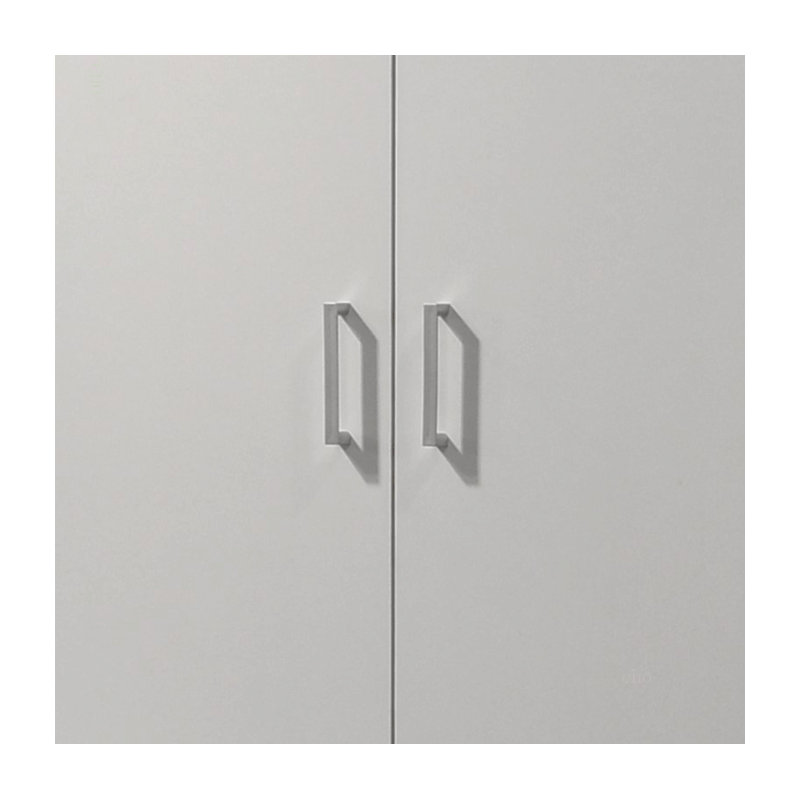Armoire de rangement blanche moderne à double porte l 24 po