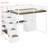 Full Modern Loft Bed With Lighted Vanity Desk, Storage Stairs, Cabinet And Armoire-973061579
