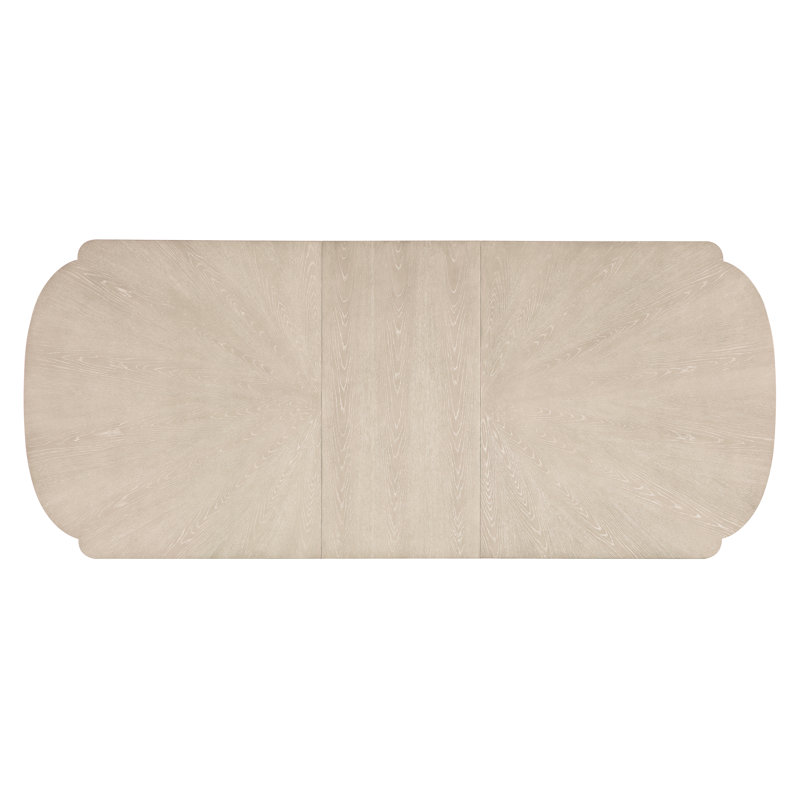 Cream Oak Extendable Rectangular Dining Table